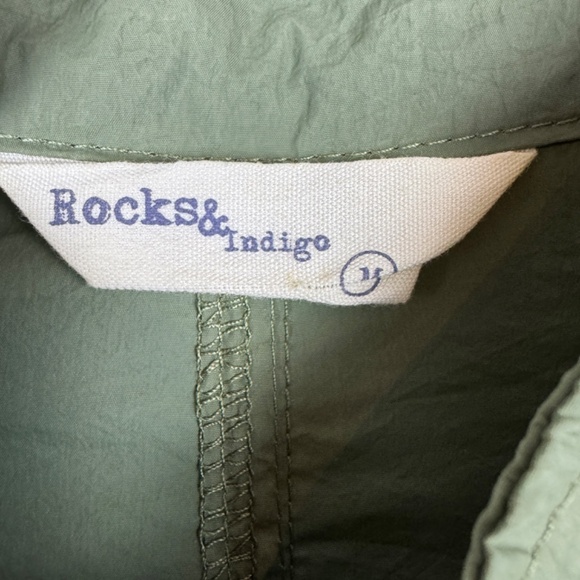 ROCKS & INDIGO Green Lightweight Trench Coat Embroidered Boho / Size Medium - Picture 2 of 16